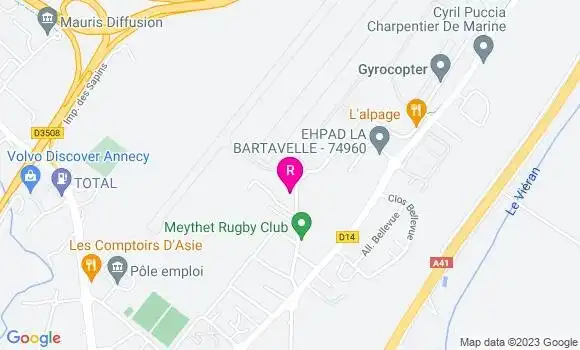 Localisation Restaurant Bar Le Mermoz