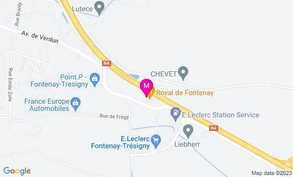 Localisation Restaurant Chinois Royal de Fontenay