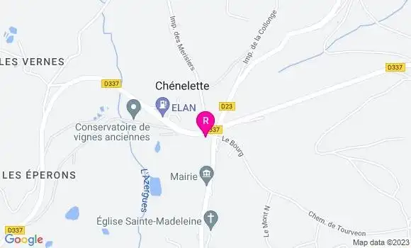 Localisation Restaurant  Chez Annette