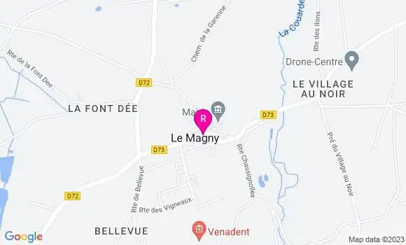 Localisation Restaurant  Le Relais du Prieuré