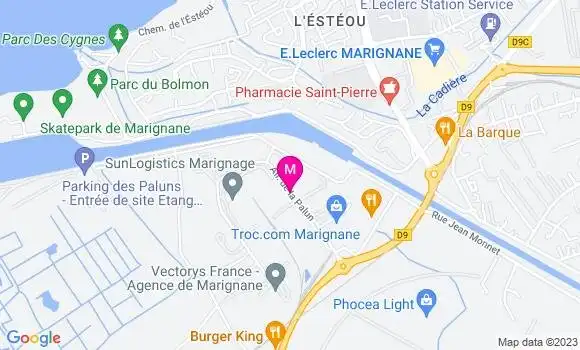 Localisation Restaurant  Le Palun