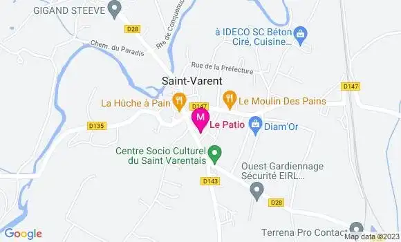 Localisation Restaurant  Le Patio