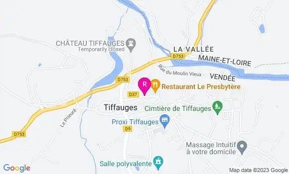 Localisation Crêperie du Vidame
