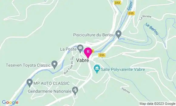 Localisation Restaurant  Le Grillon de l