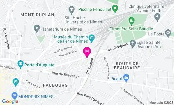 Localisation Pizzeria La Ch
