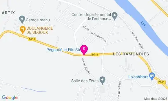 Localisation Restaurant  L