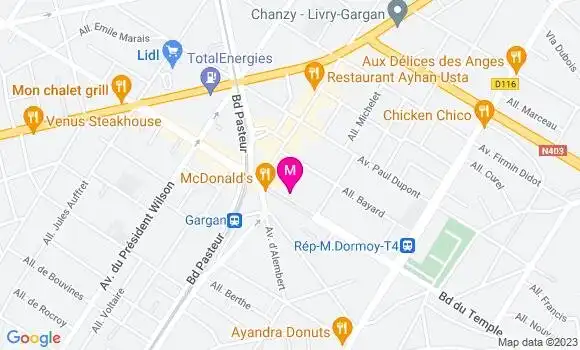 Localisation Restaurant  La Cuisine sans Frontières