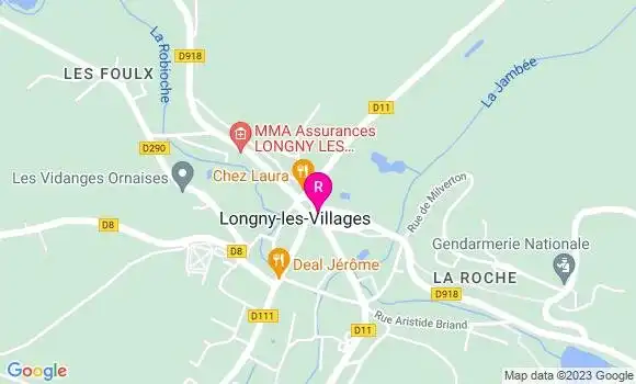 Localisation Le Petit Bistrot des Loups