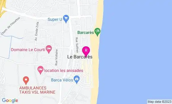 Localisation Restaurant  Le Front de Mer