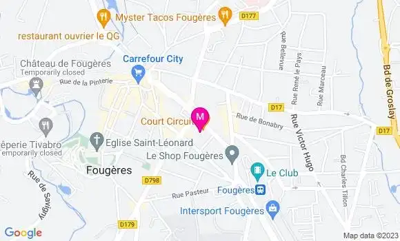 Localisation Restaurant  Court Circuit