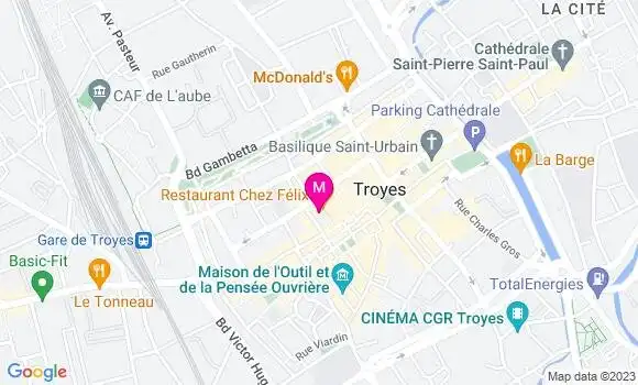 Localisation Restaurant Bar Le Lapin Bleu