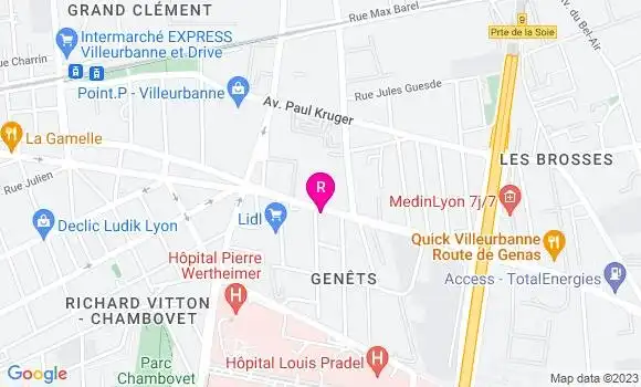 Localisation Restaurant  La Table des Gônes