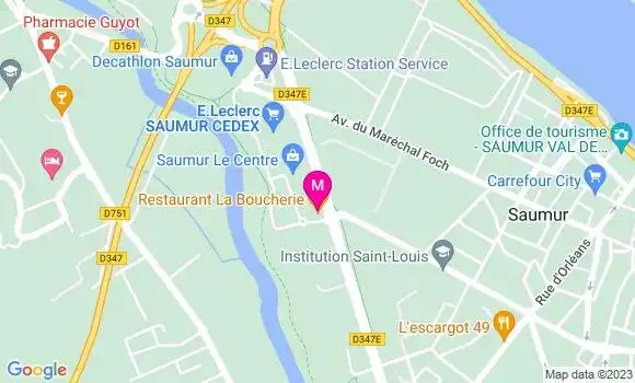 Localisation Restaurant  La Boucherie