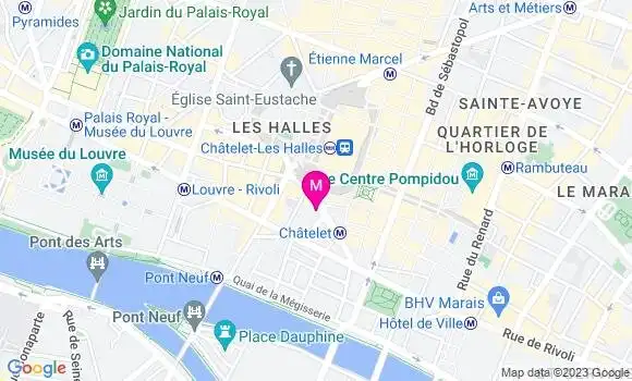 Localisation Bistrot Le Bistro des Halles