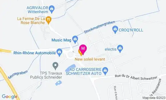 Localisation Restaurant Chinois Le Soleil Levant