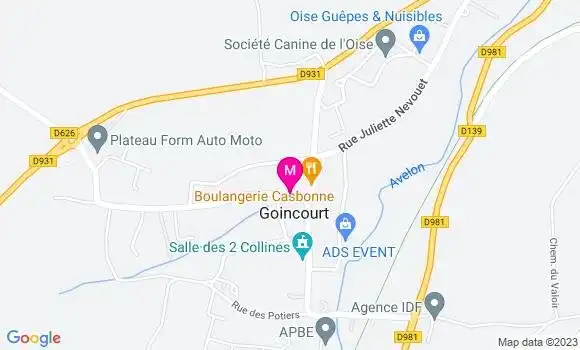Localisation Restaurant  O Saveurs d