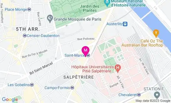 Localisation Restaurant  Le Saint Marcel