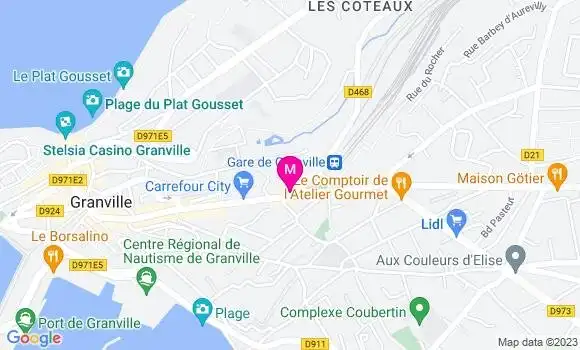 Localisation Brasserie de la Gare