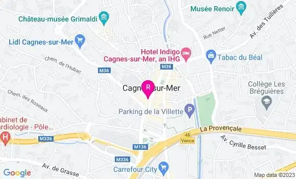 Localisation Restaurant  L