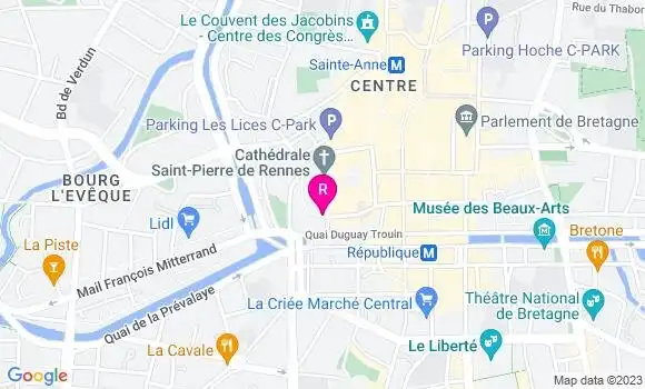 Localisation Restaurant  Le 2 Rue des Dames