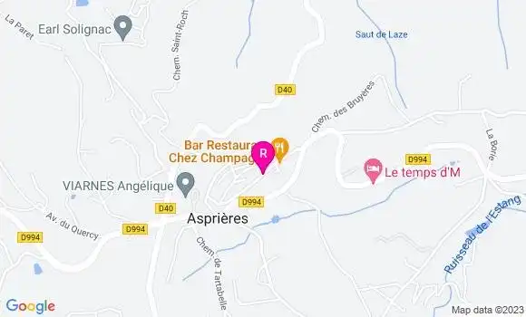 Localisation Restaurant  Chez Champagne