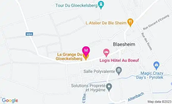 Localisation Restaurant  La Grange du Gloeckelsberg