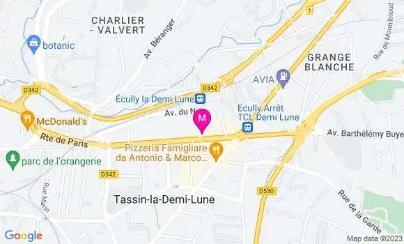 Localisation Pizzeria La Boite Noire