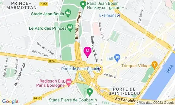 Localisation Restaurant  Les Princes