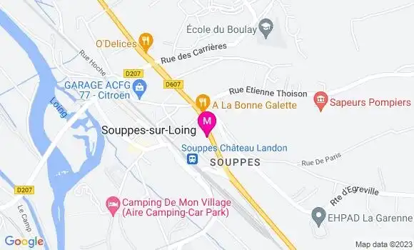 Localisation Crêperie Les Crêpes de Papy