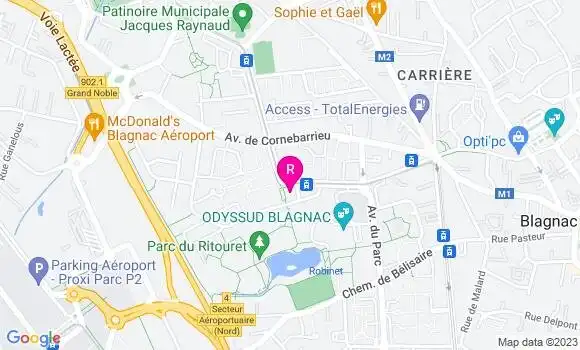 Localisation Restaurant  La Cantine des Marronniers