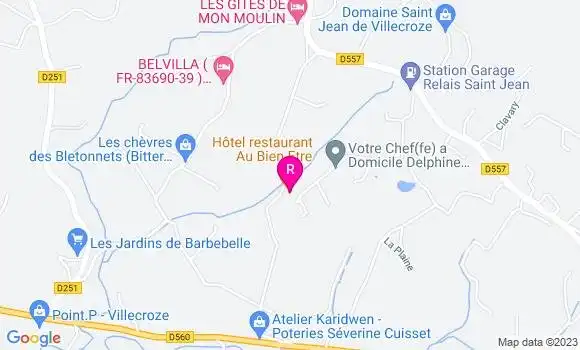 Localisation Hôtel Restaurant au Bien Etre
