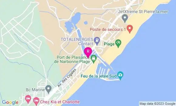 Localisation Restaurant de la Marine