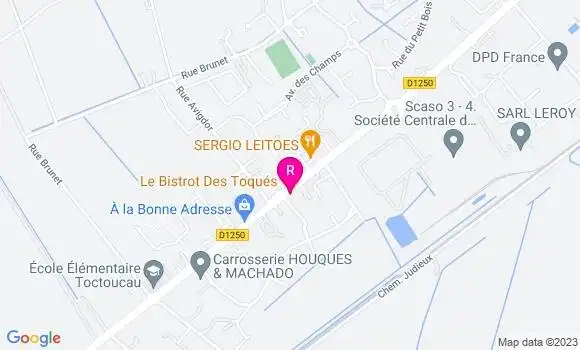 Localisation Le Bistrot des Toqués