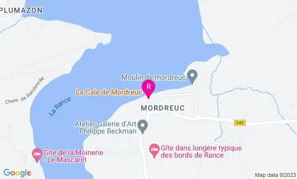 Localisation Restaurant  La Cale de Mordreuc