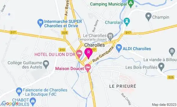 Localisation Restaurant  Les 4 Marmoins