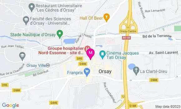 Localisation Brasserie du Centre