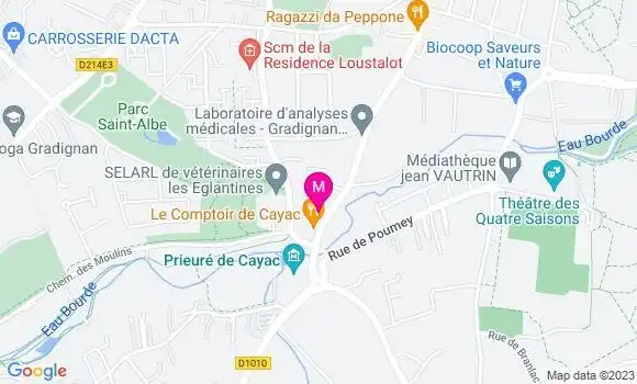 Localisation Restaurant  La Terrasse des Poètes