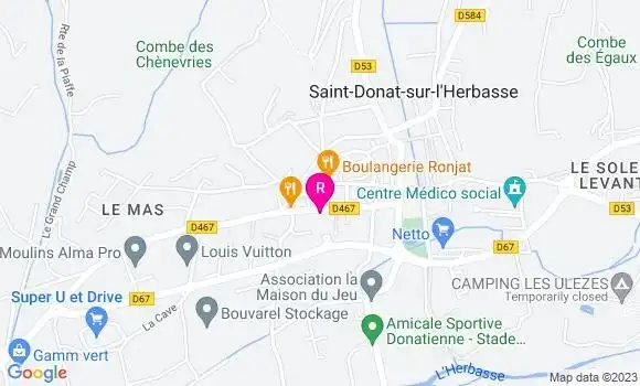 Localisation Restaurant  Au Jardin Gourmand