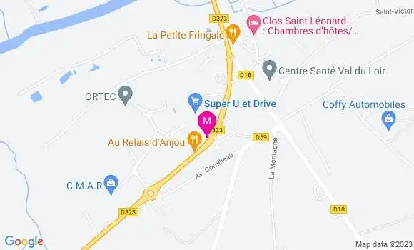 Localisation Restaurant des Plantes