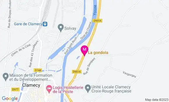Localisation Restaurant Italien La Gondola