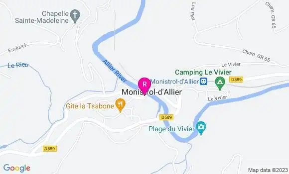 Localisation Restaurant  Le Repos du Pelerin