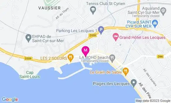 Localisation Restaurant le M