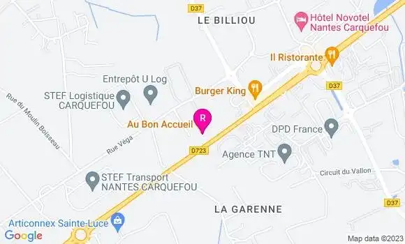 Localisation Restaurant  Au Bon Accueil