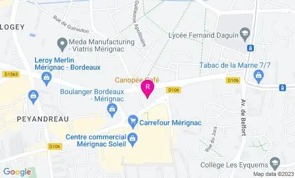 Localisation Restaurant  Canopée Café