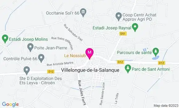 Localisation Restaurant  Le Nossiub