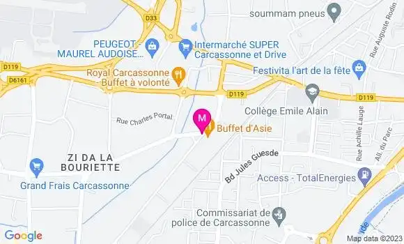Localisation Restaurant  Burger et Cassolette