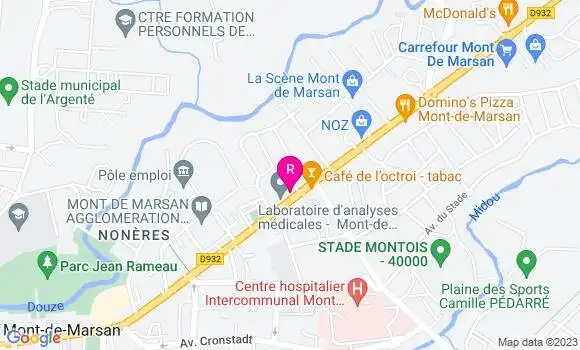 Localisation Restaurant Bar La Chope