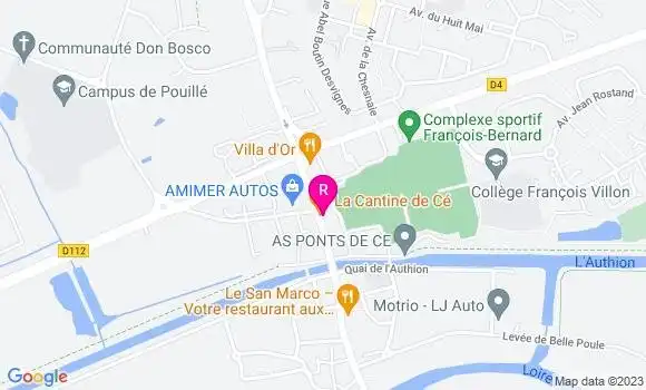 Localisation Restaurant  La Cantine de Cé