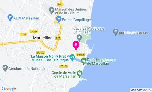 Localisation Restaurant  Les Deux M