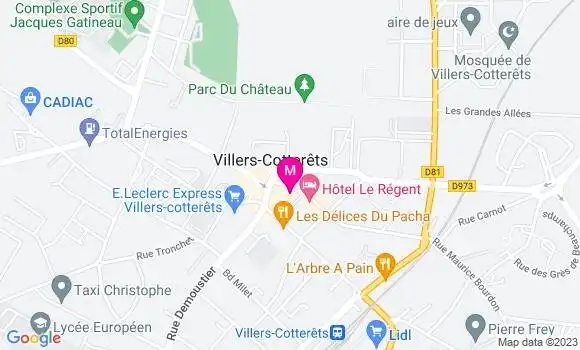 Localisation Restaurant  Le Kiosque de Bacchus